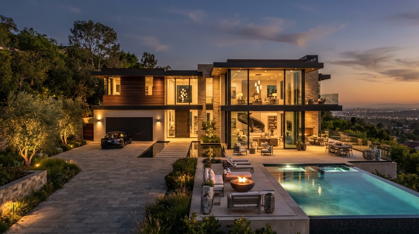 Modern luxury home architectural design