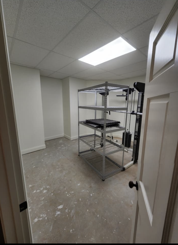 Drywall, baseboards and drop ceiling installation in finished room by Quality Painting & Home Repairs in Rockmart GA