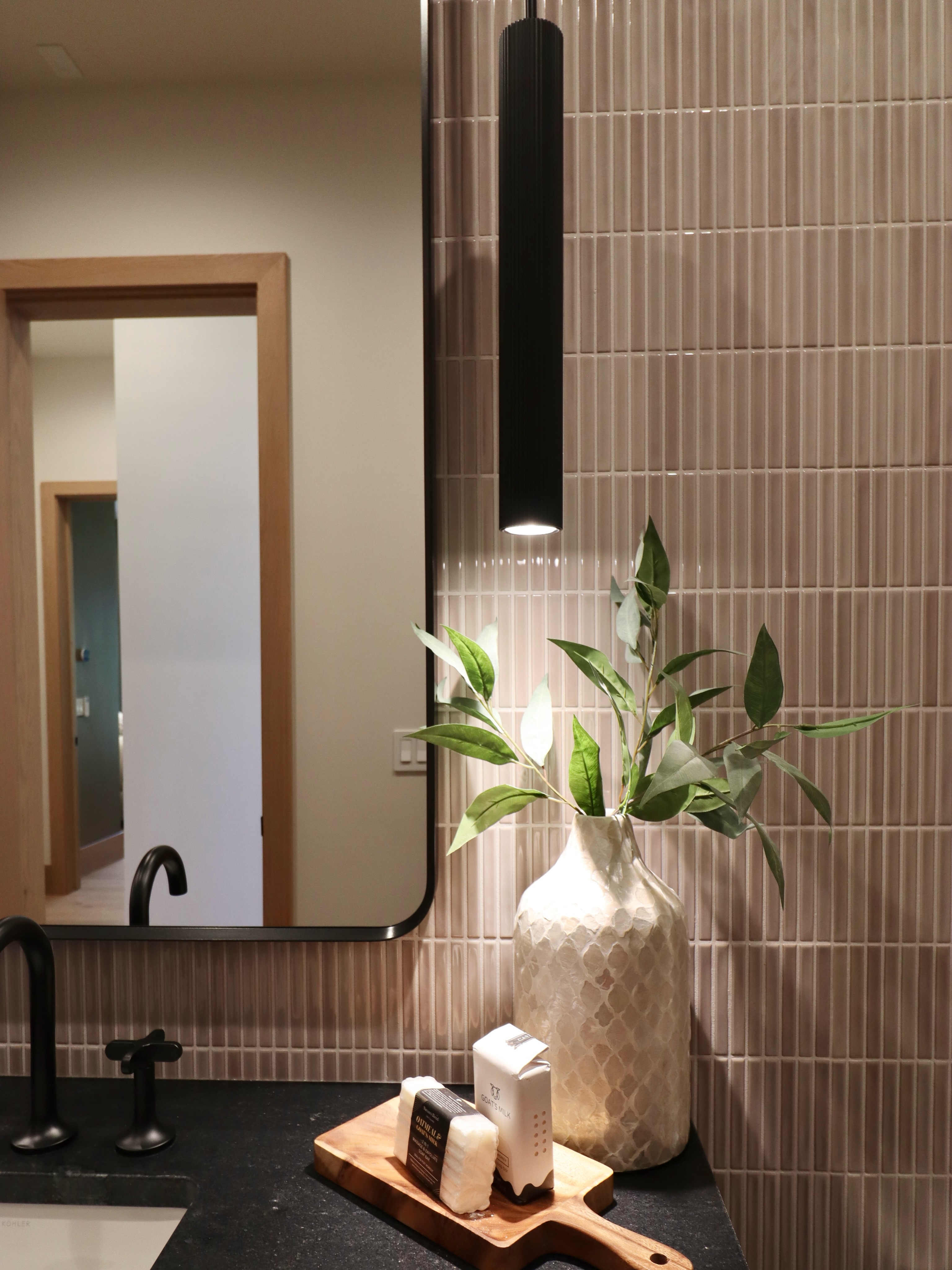 Powder Bath Accent Wall