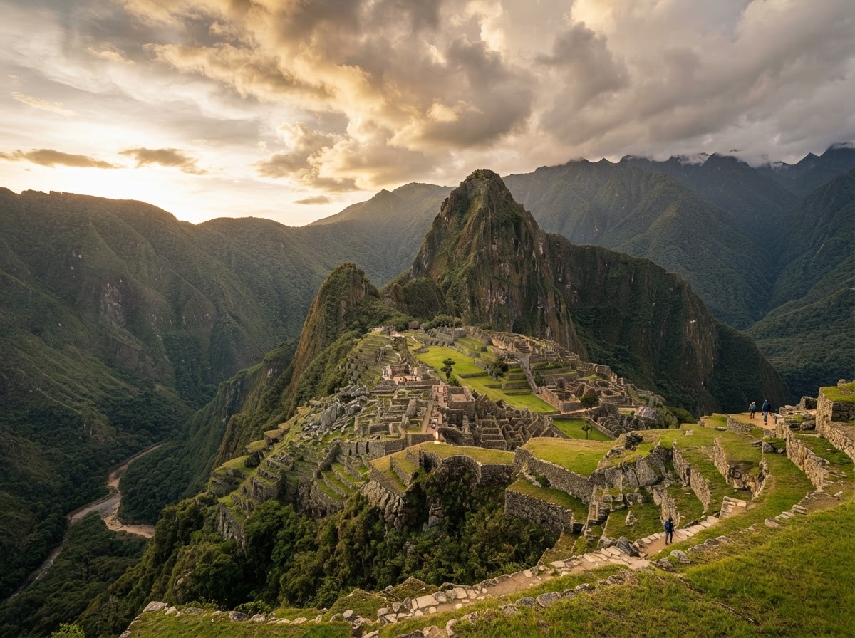 Machu Picchu, Perú, al atardecer