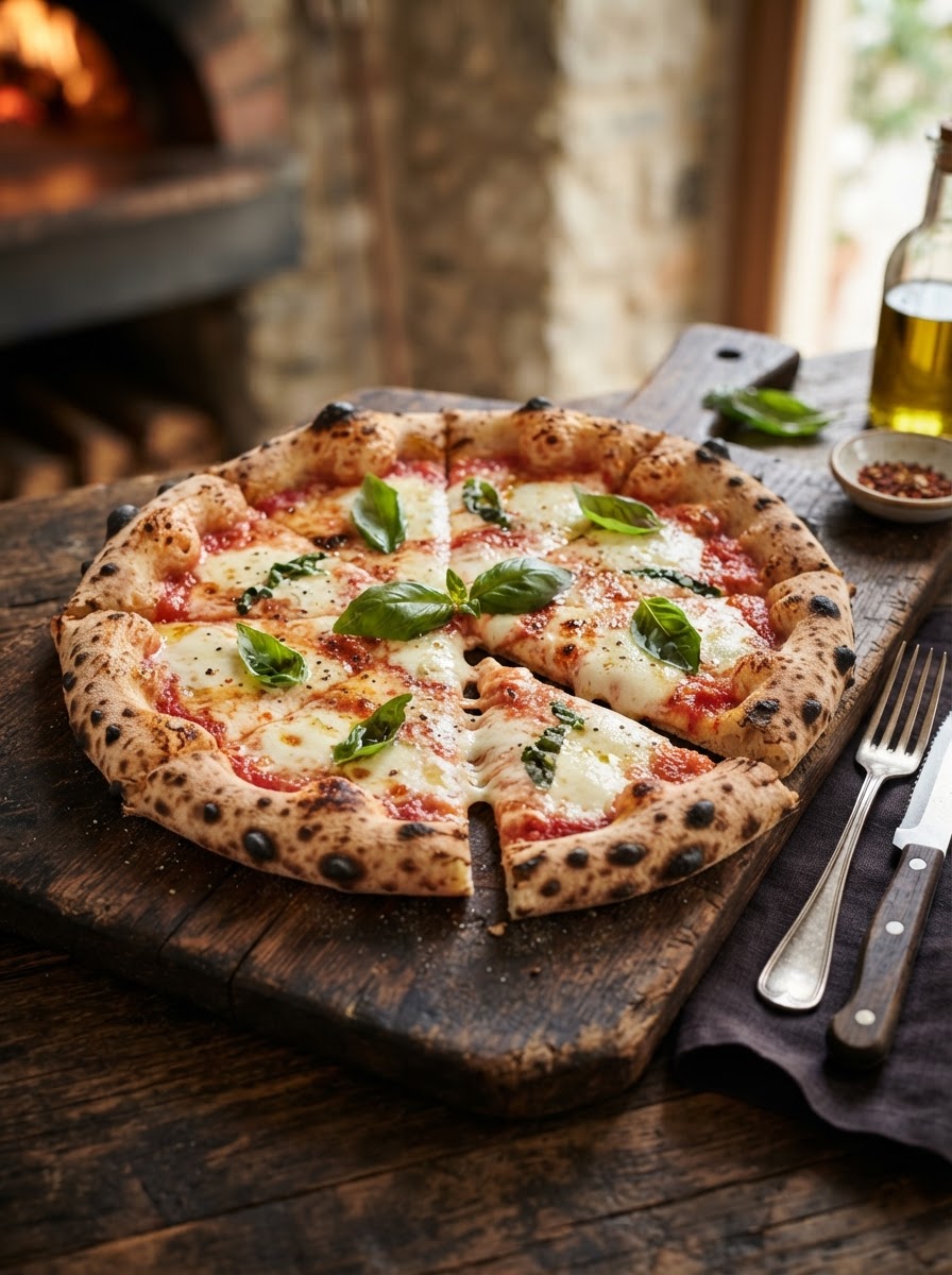 Wood-Fired Margherita Pizza