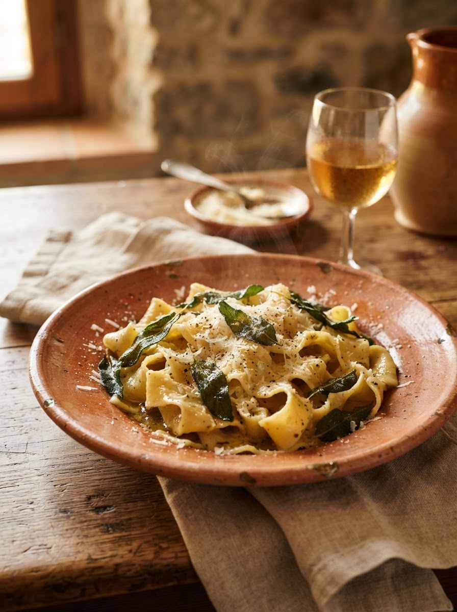 Handmade Sage Butter Pasta