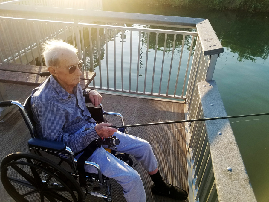 Residents on a summer fishing outing