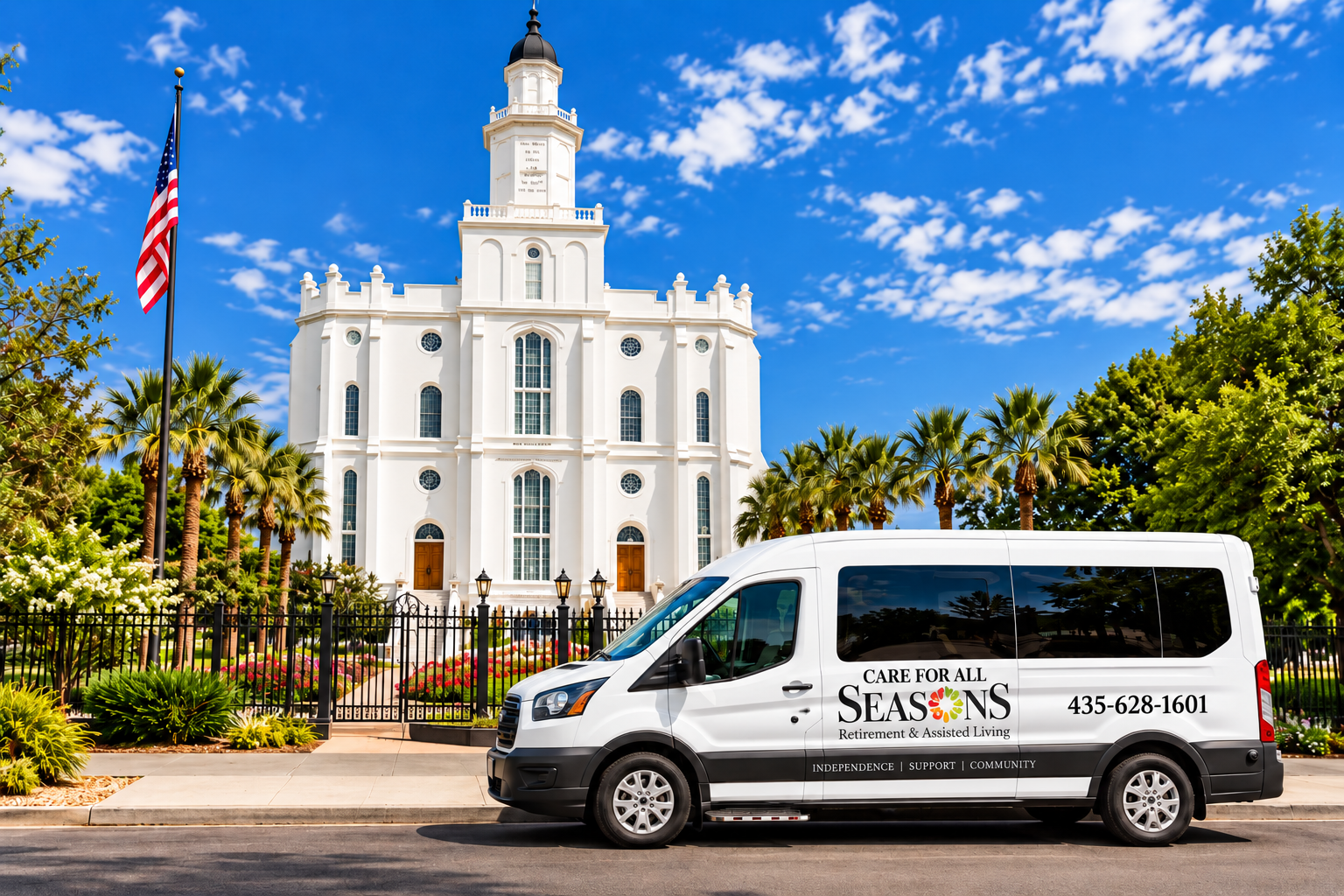 Seasons Care for All Seasons wheelchair-accessible transportation van in St. George, Utah
