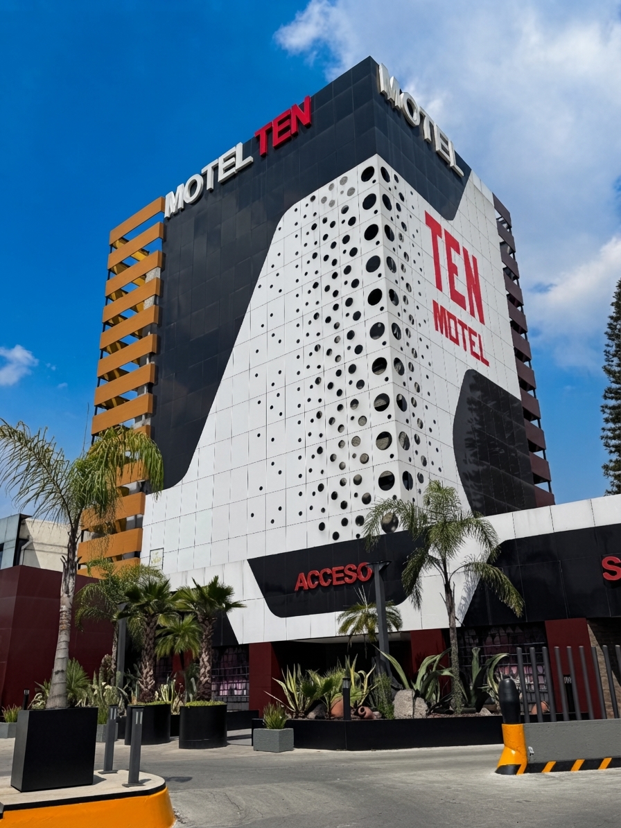 Fachada exterior Motel Ten