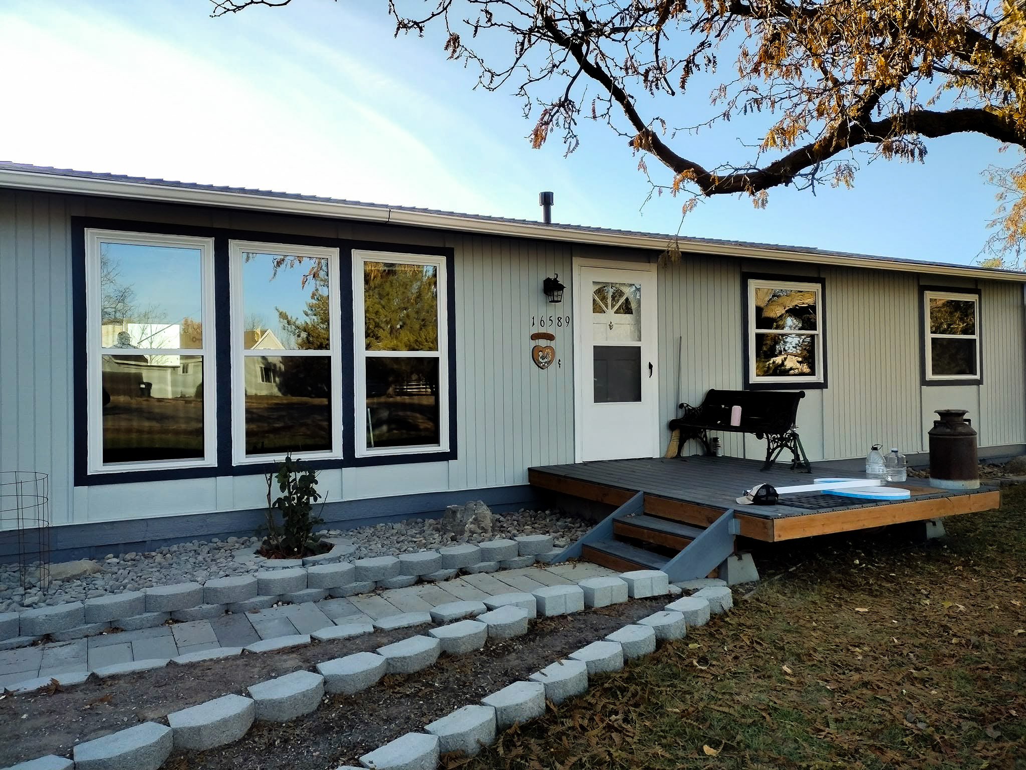 Window Boise complete residential window replacement on a single-story ranch home