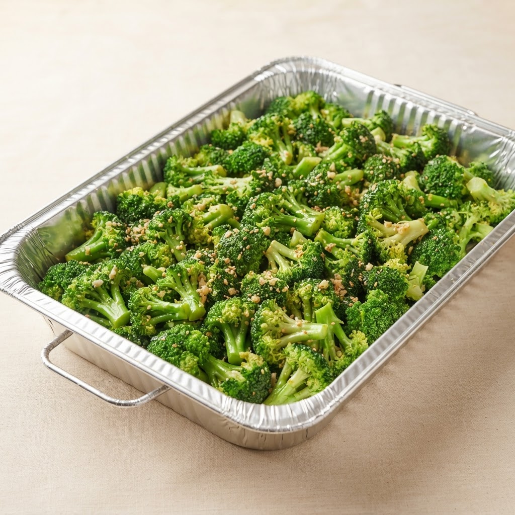 Trays of Broccoli