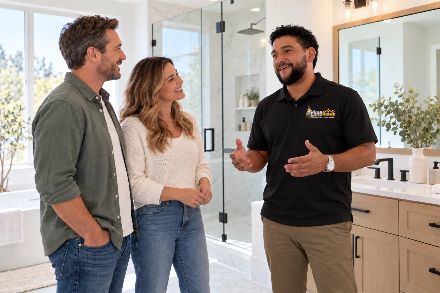 Idaho Home Remodeling Services consulting with homeowners in Boise, Idaho