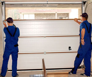 A Team Home Service new garage door installation in Utah