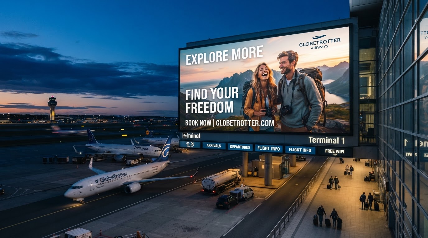 Airport Terminal Travel Display
