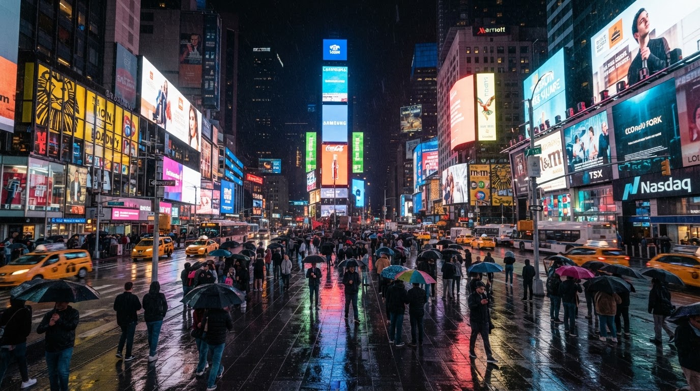 Times Square NYC Night Display