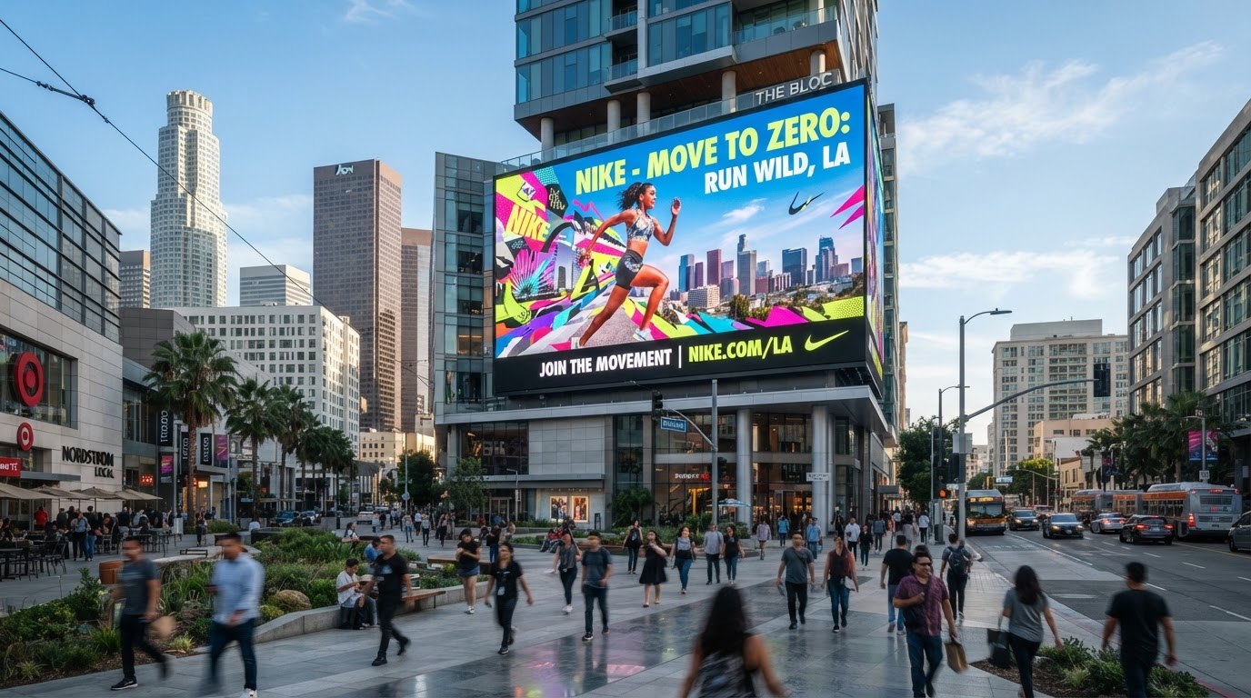 Downtown LA Plaza LED Display