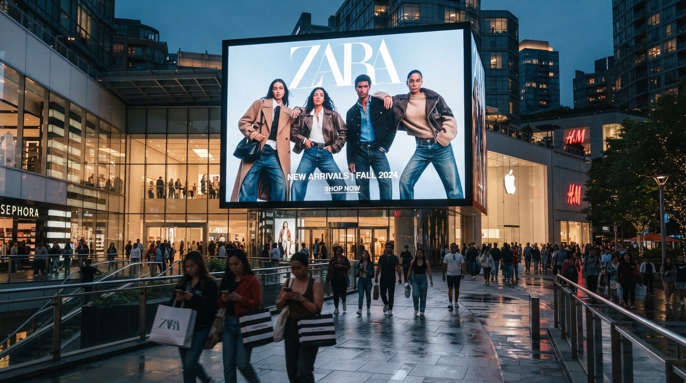 Shopping Mall Retail Billboard