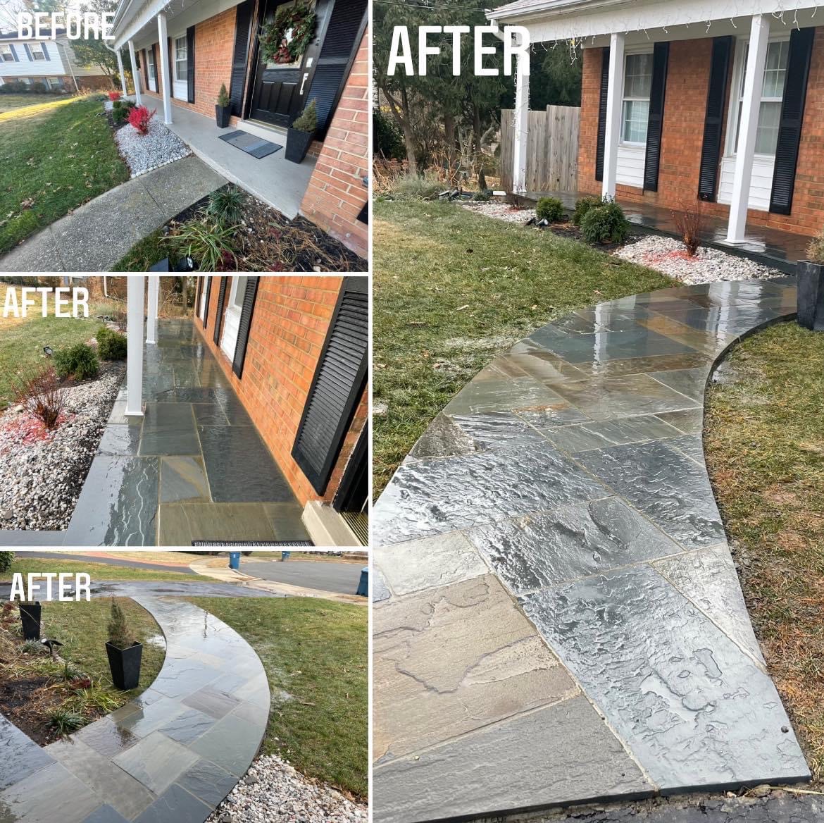 Original before-and-after project collage