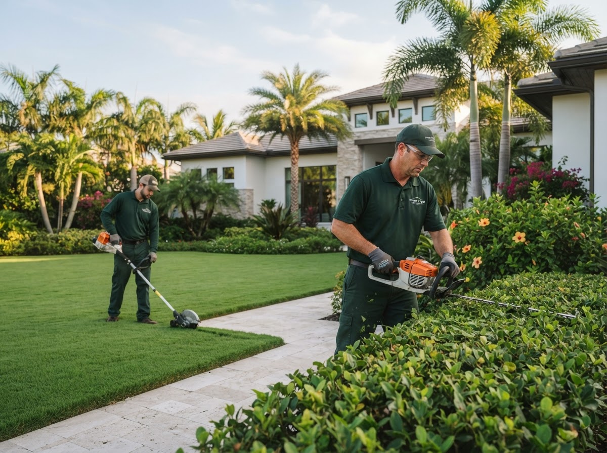 THERMI-PROPS professional crew maintaining a luxury Southwest Florida property