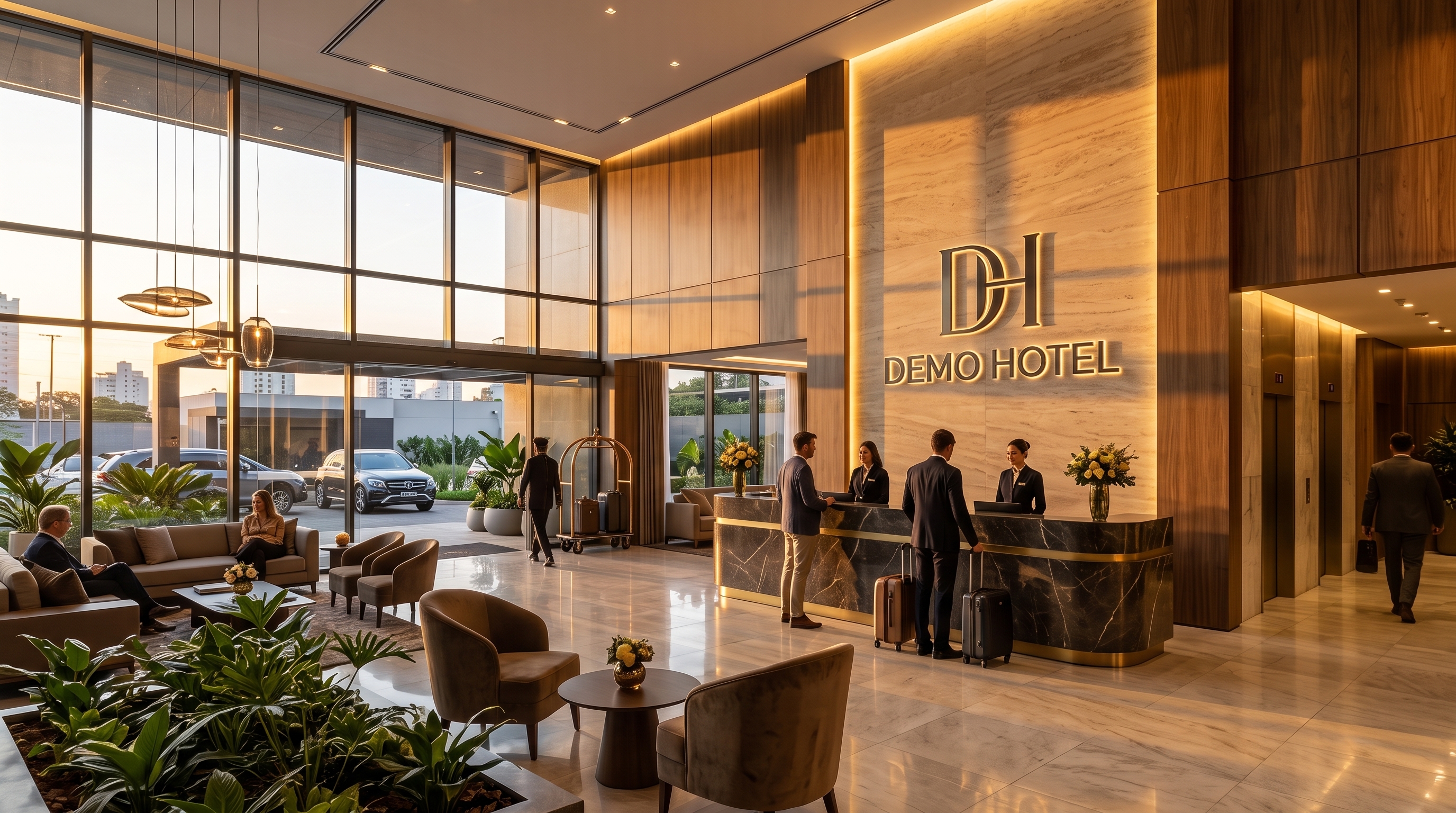 Servicios para Huéspedes y Conserjería en Demo Hotel