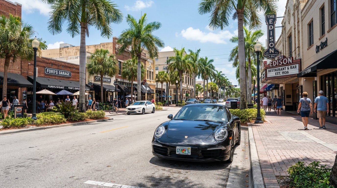 Auto detailing in Downtown Fort Myers, FL