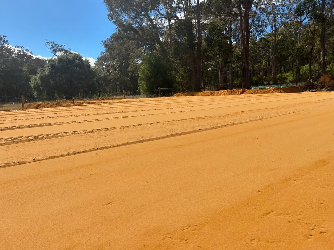 Compacted yellow sand house pad preparation in Margaret River South West WA - Dog Rocks South West