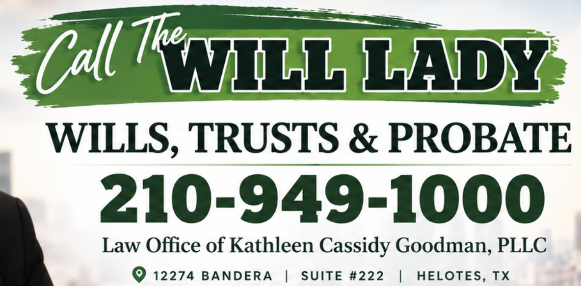 Call The Will Lady®, Wills, Trusts & Probate, (210) 949-1000, 12274 Bandera Rd Suite 222, Helotes, TX
