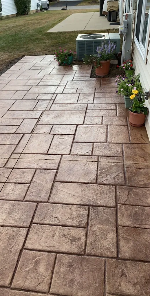 Stamped & Decorative Concrete concrete installation by Frank's Concrete Company