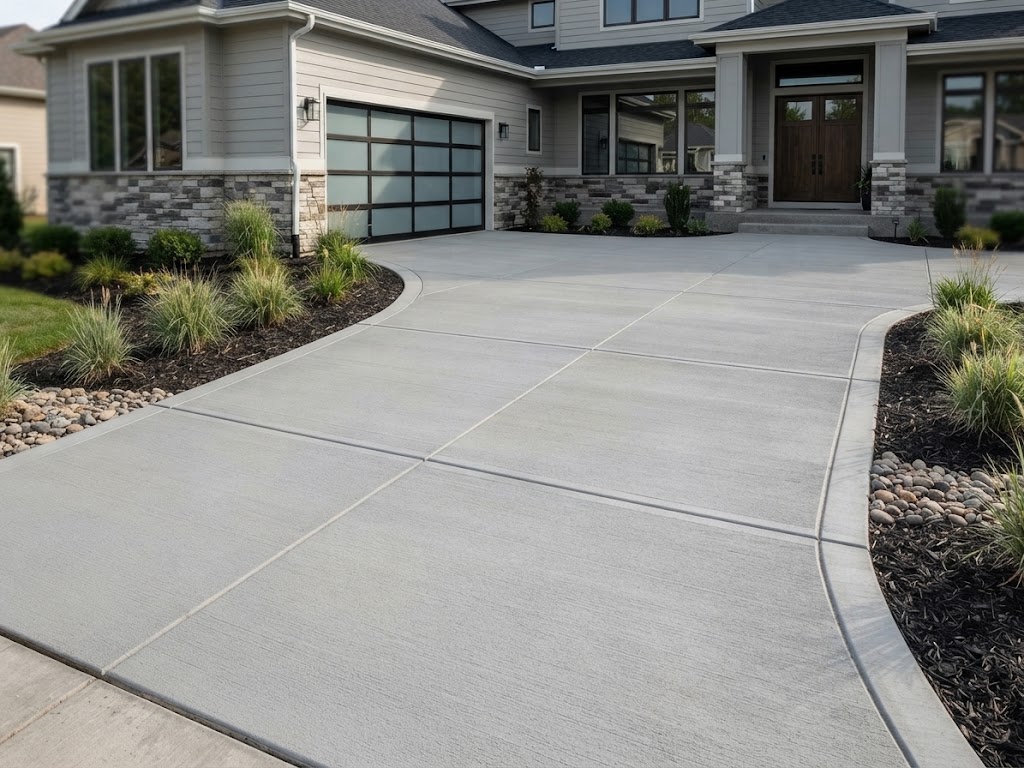 Concrete Driveways concrete installation by Frank's Concrete Company