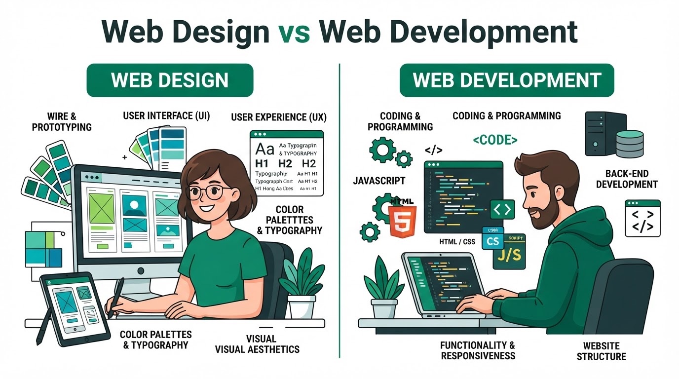 Explainer illustration: Web Design NYC in NYC