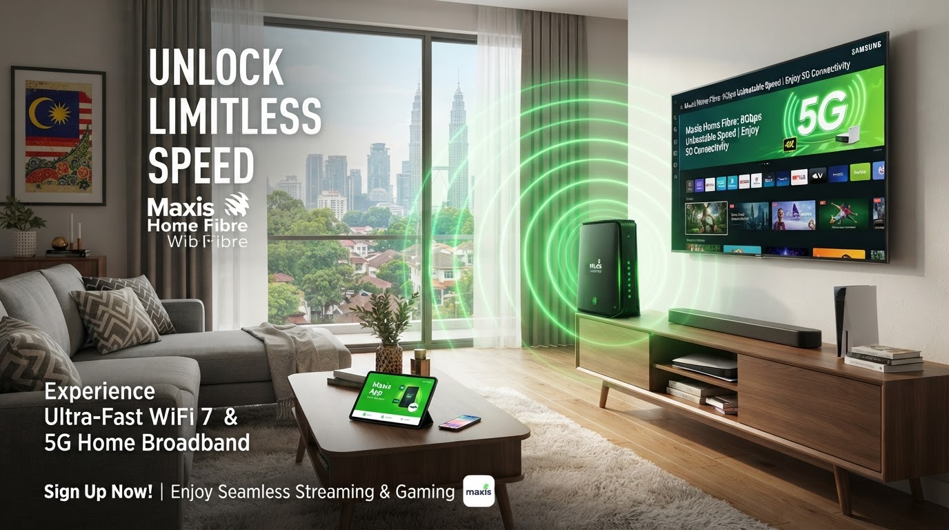 Maxis Fibre Internet Lebih Laju Rumah Lebih Pintar