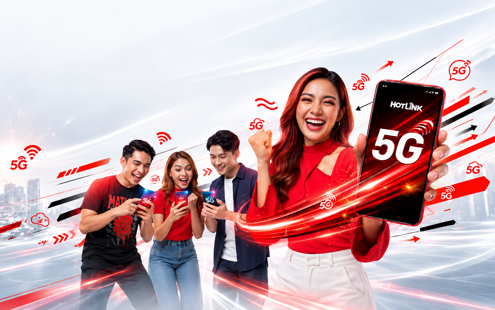 Hotlink Postpaid 5G Celebration bersama anak muda Malaysia dan telefon pintar 5G