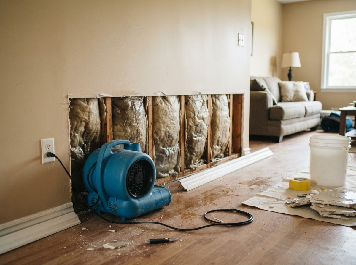 Burst pipe and plumbing leak cleanup in Wake Forest