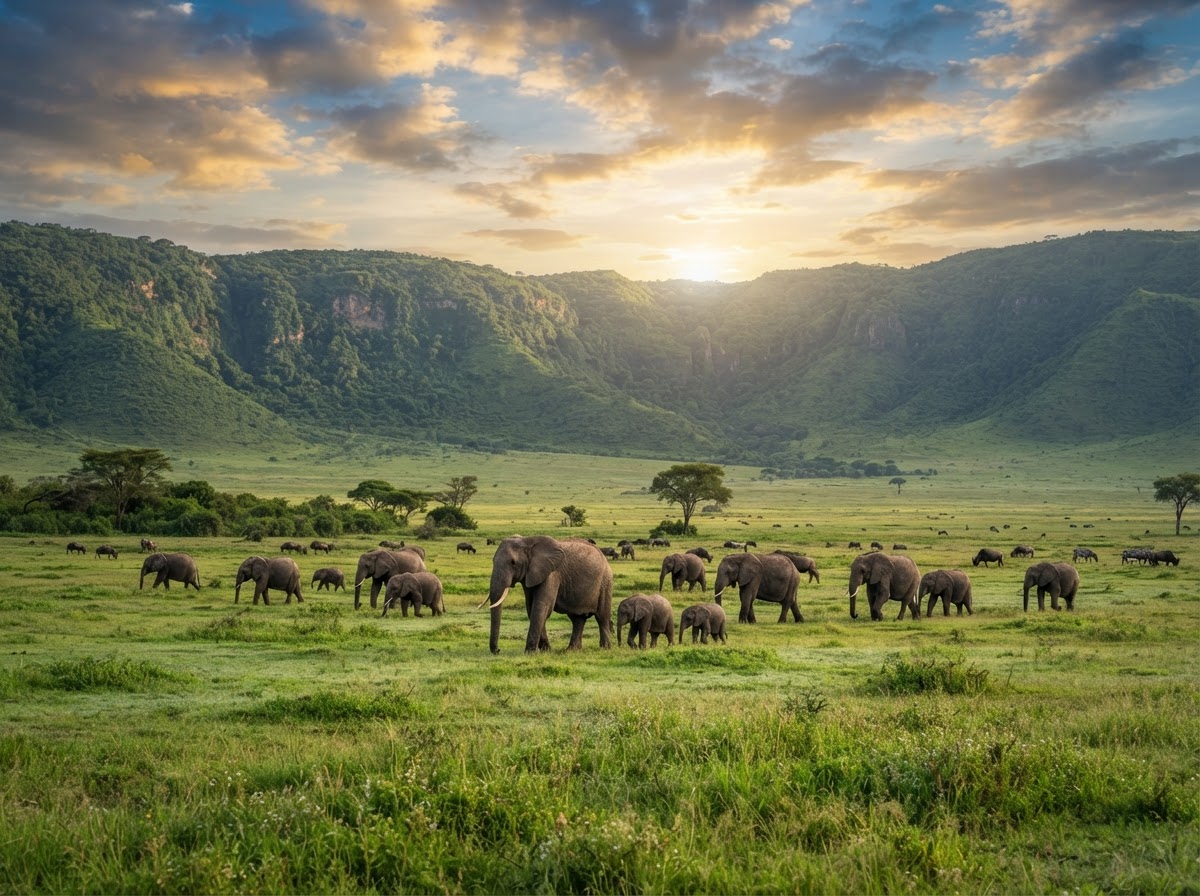 Serengeti & Ngorongoro Safari — Tanzania, Serengeti · Ngorongoro Crater