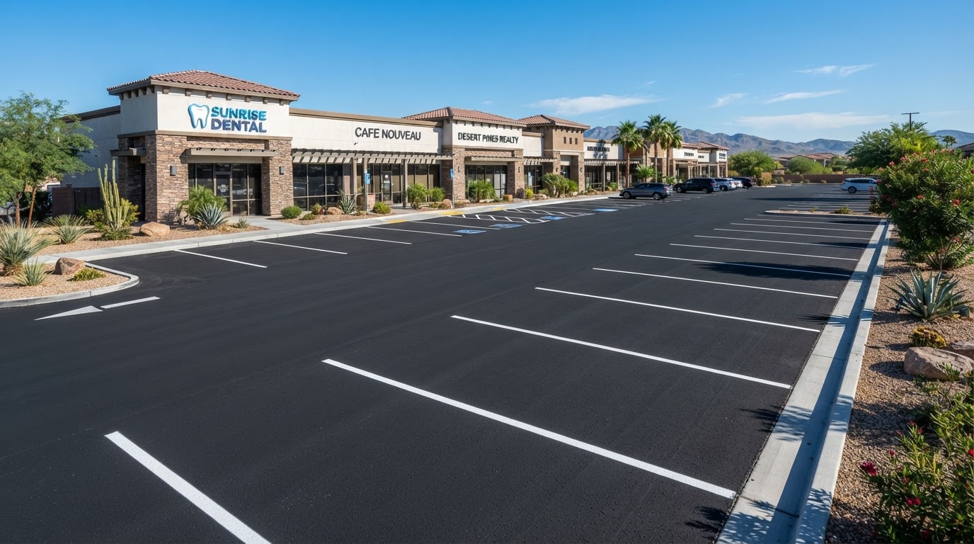 Parking Lot Paving completed project in Sunrise Manor, NV
