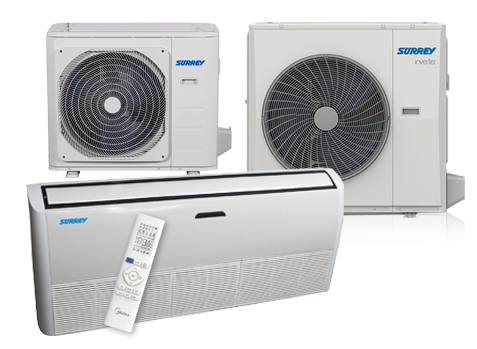 Consola piso-techo Surrey Nova Inverter R-32 — modelo 615ISQ036HP-ASB