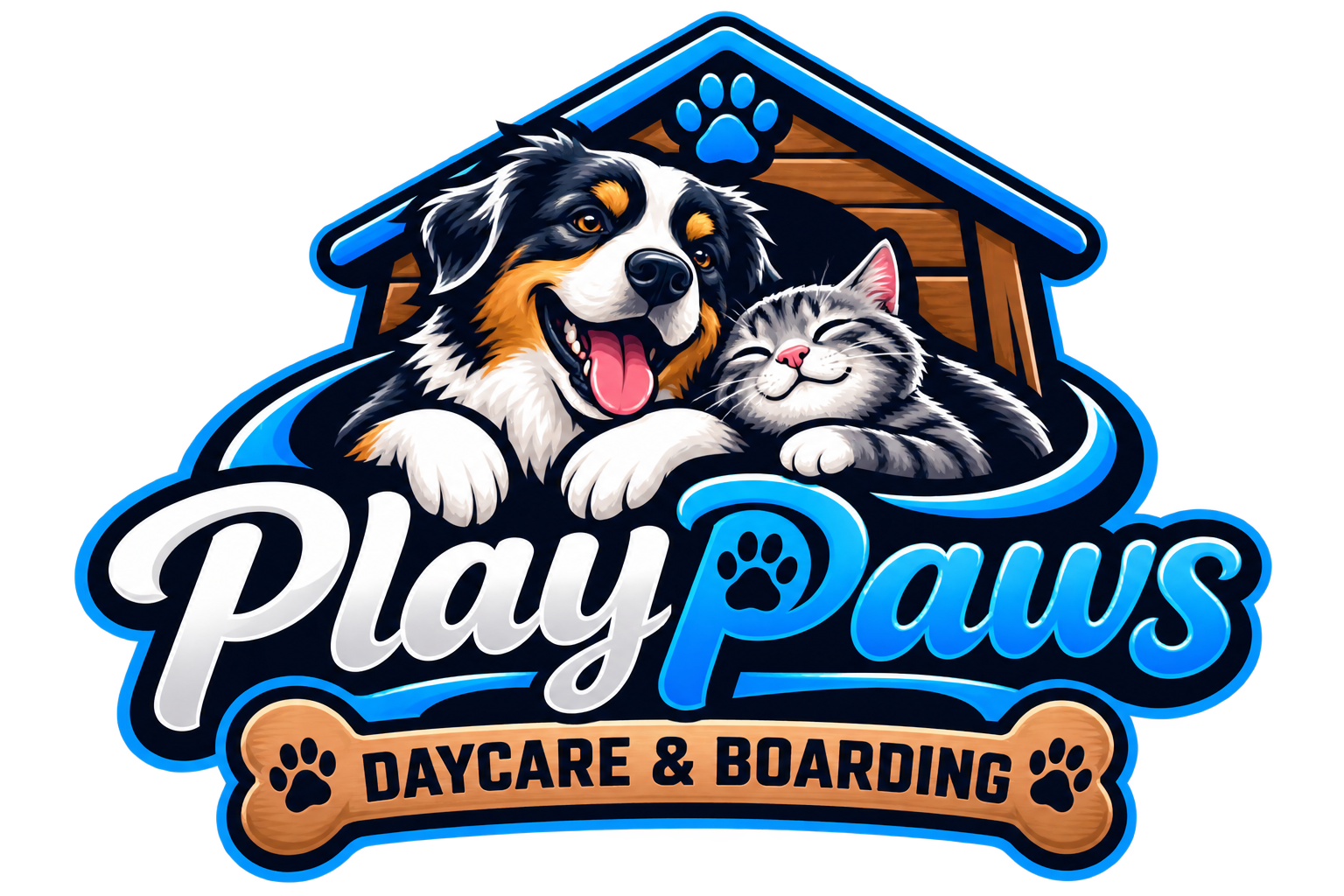 PlayPaws logo concept