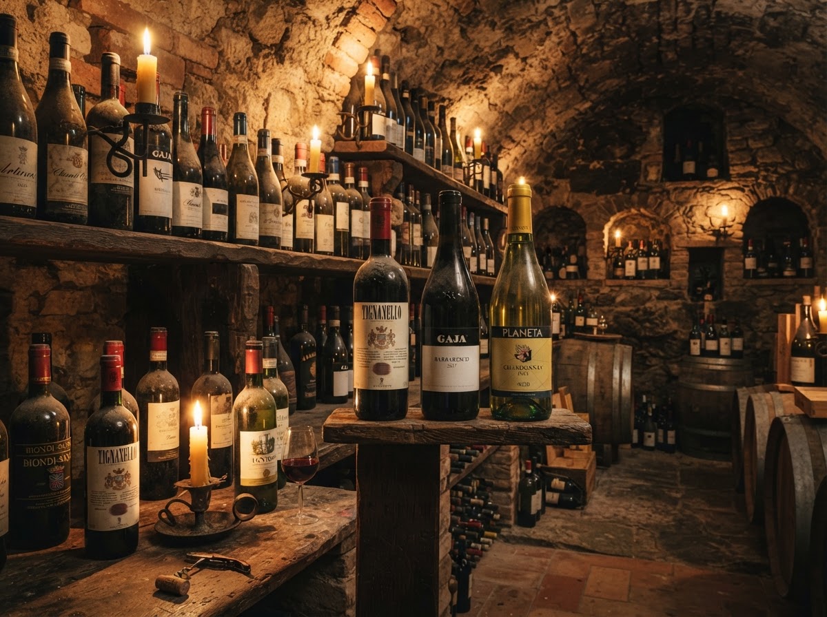 Cantina di vini locali
