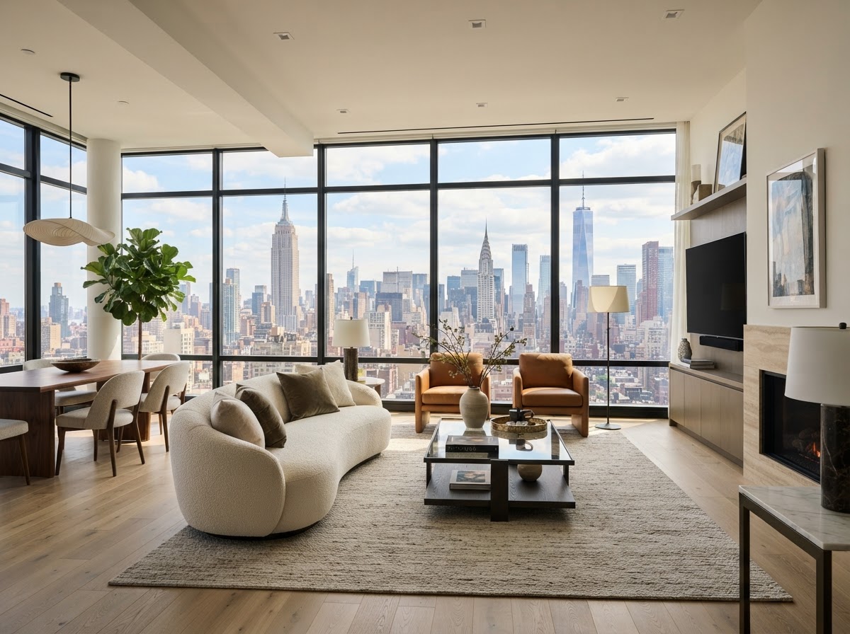 Luxury Manhattan apartment interior
