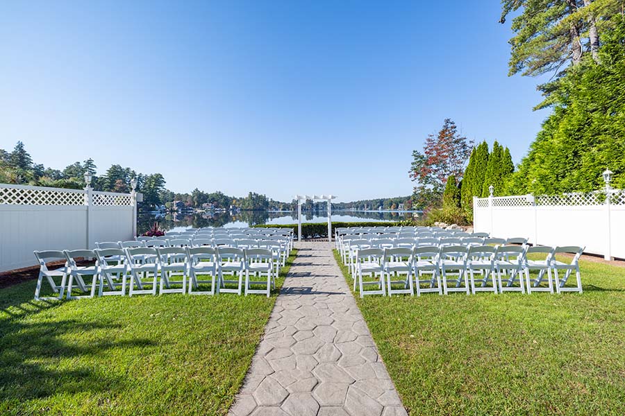 Castleton waterfront event venue exterior in Windham New Hampshire