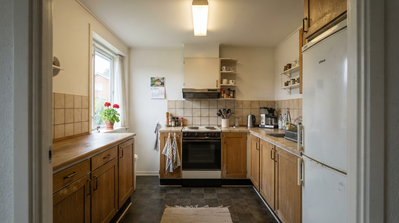 Håndlavet køkken i massivt egetræ før — Odense C, 2024