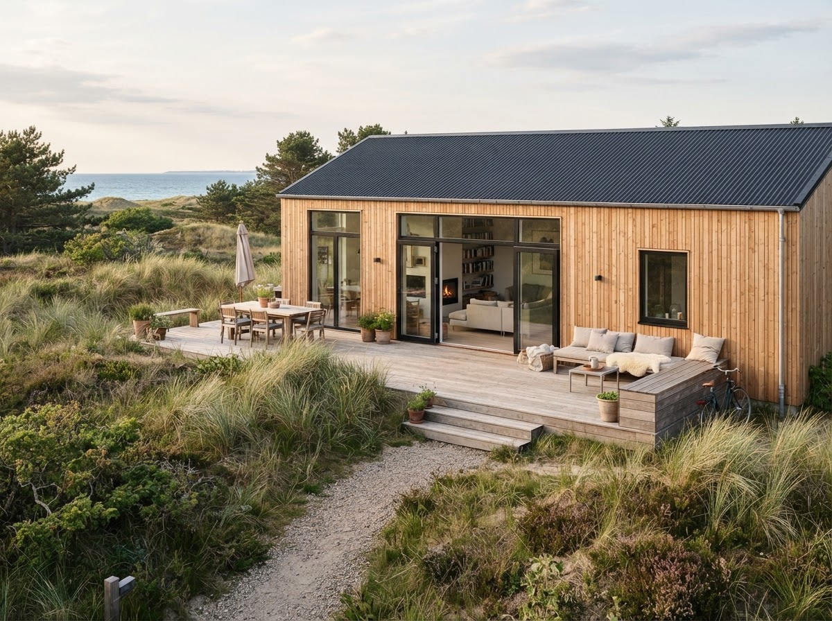 Sommerhus i Tisvildeleje — Ny facade og terrasse