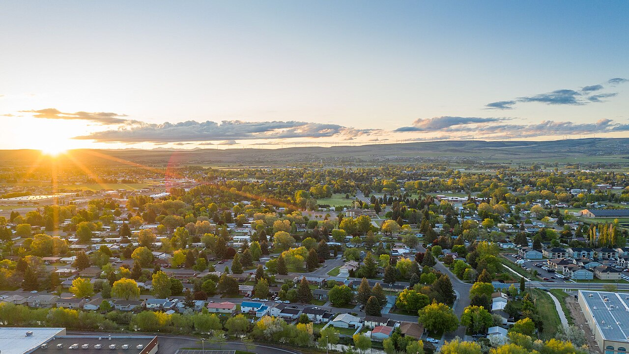View of Ammon, Idaho looking toward the foothills in Bonneville County