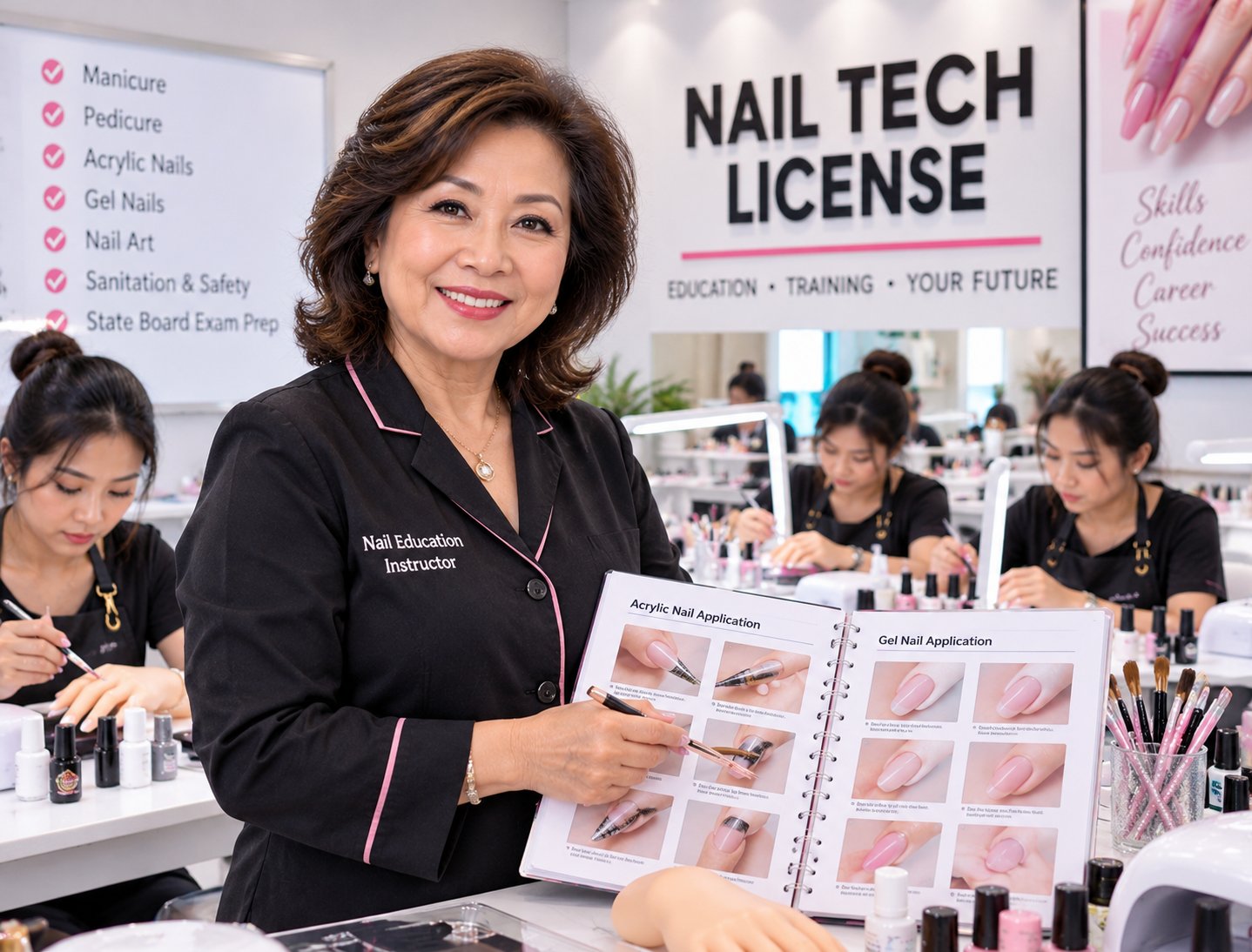 Giáo viên đào tạo nghề nails