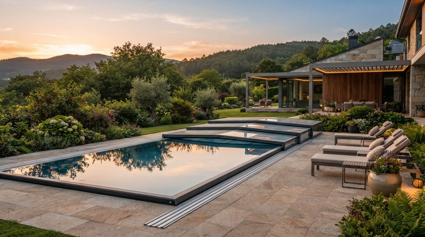 Cubiertas de piscina en Galicia