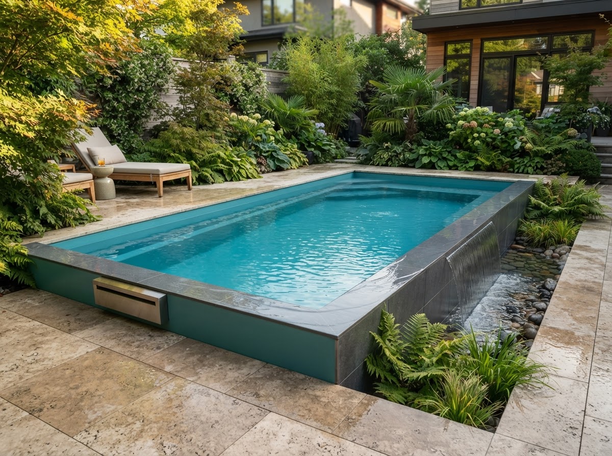 Volga 3,5 — Piscina de poliéster en Galicia