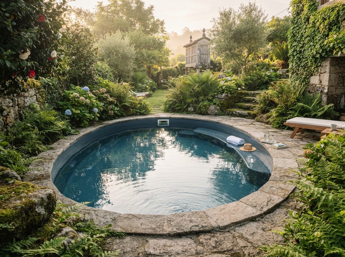 Creta — Piscina de fibra en Galicia