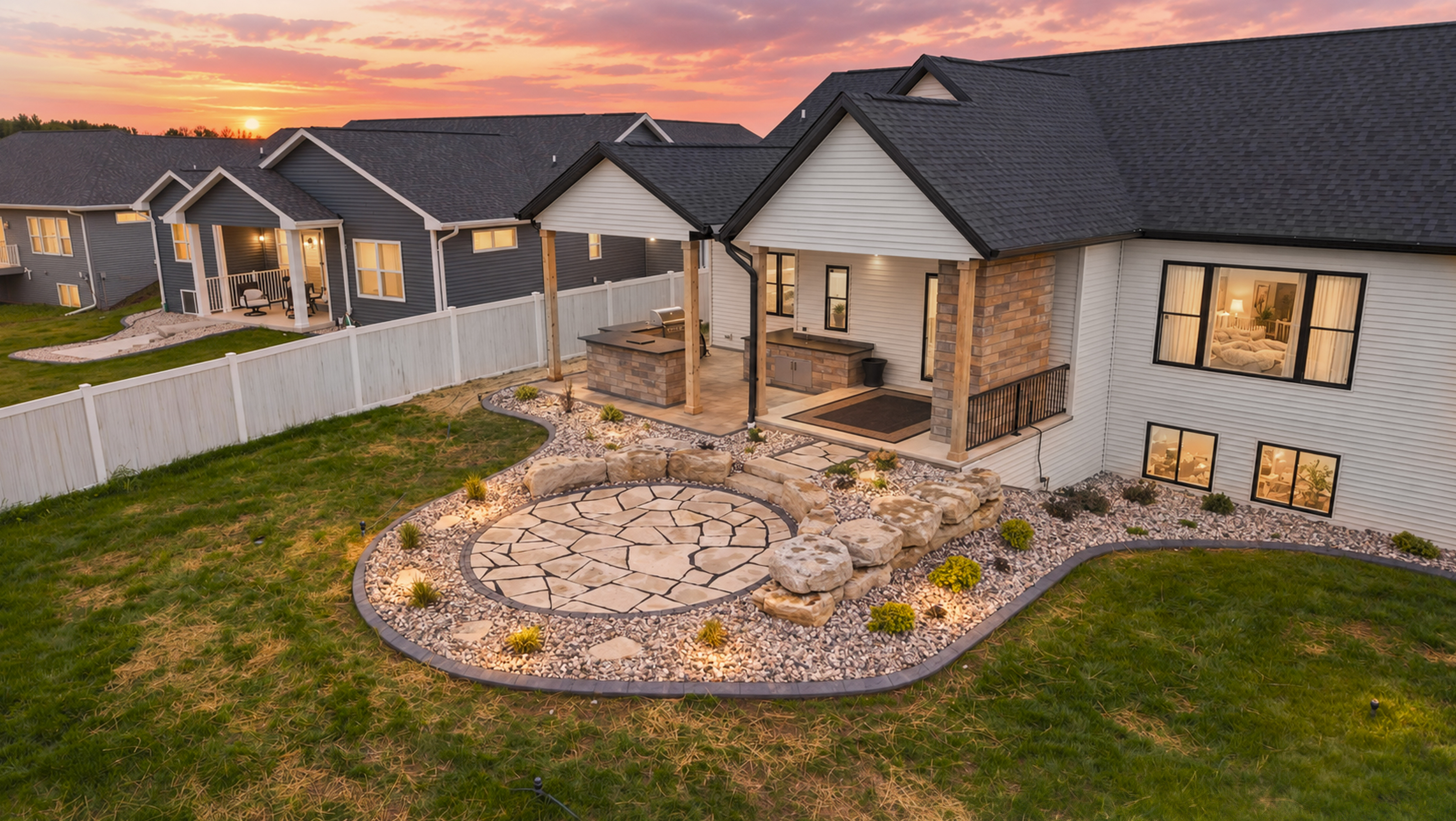 Full Backyard Transformation & Outdoor Living Suite — Paver Patios project in Appleton, WI