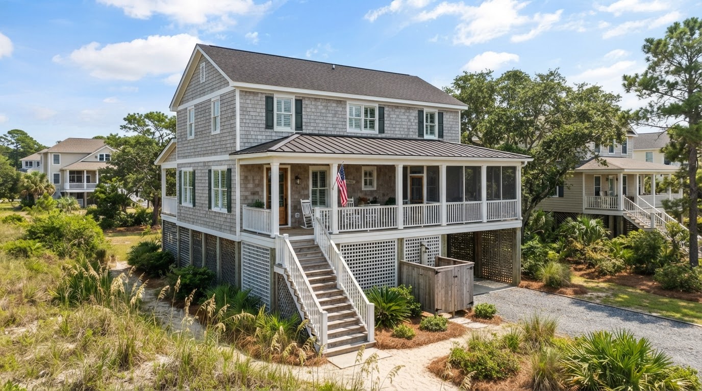 Representative residential property in Litchfield Beach, SC