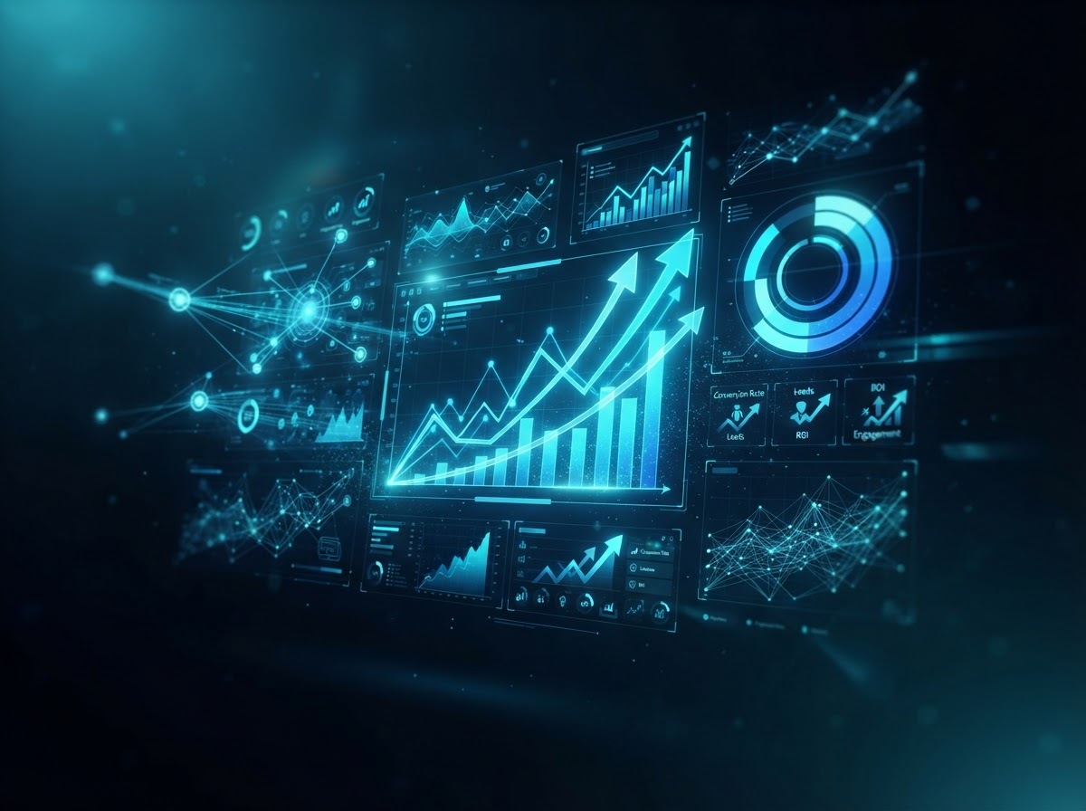Media Shark 3D Lead Generation Analytics Dashboard