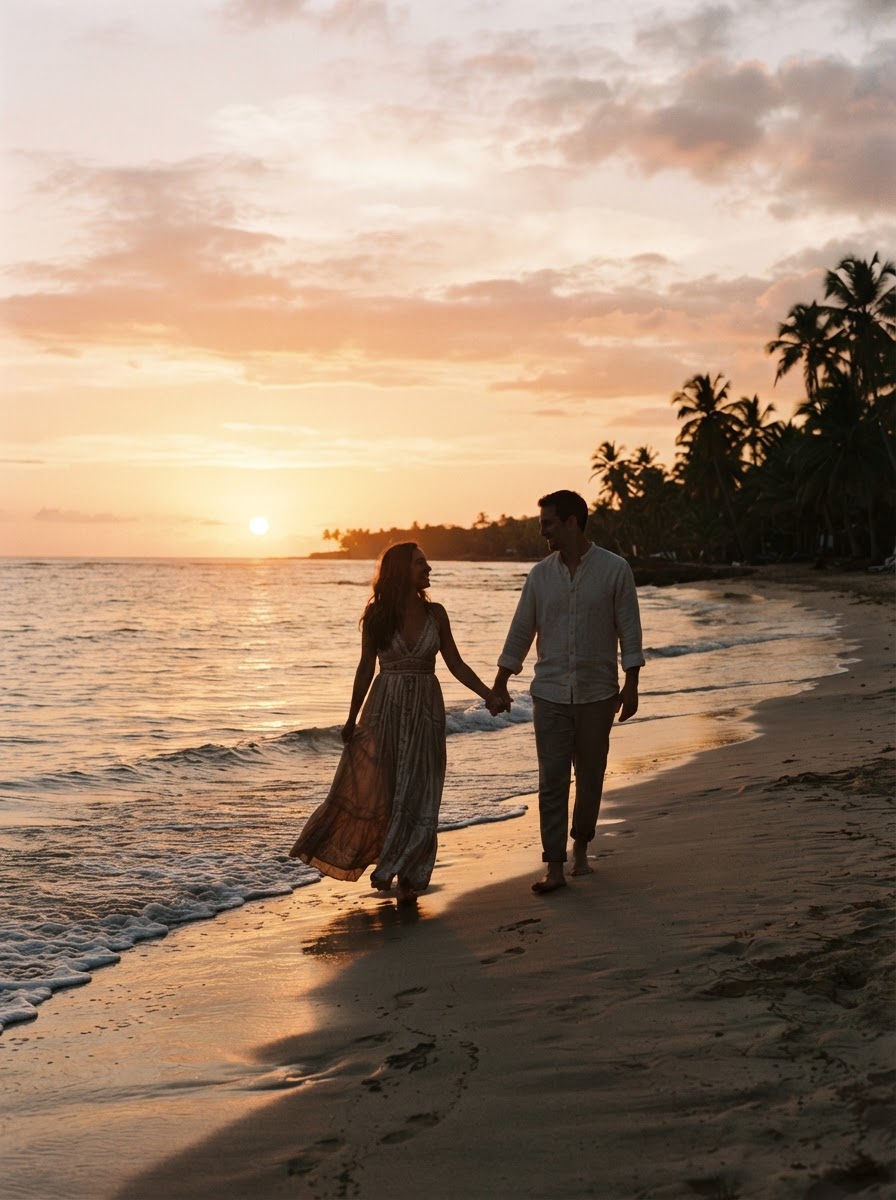 Atardecer en playa · Punta Cana