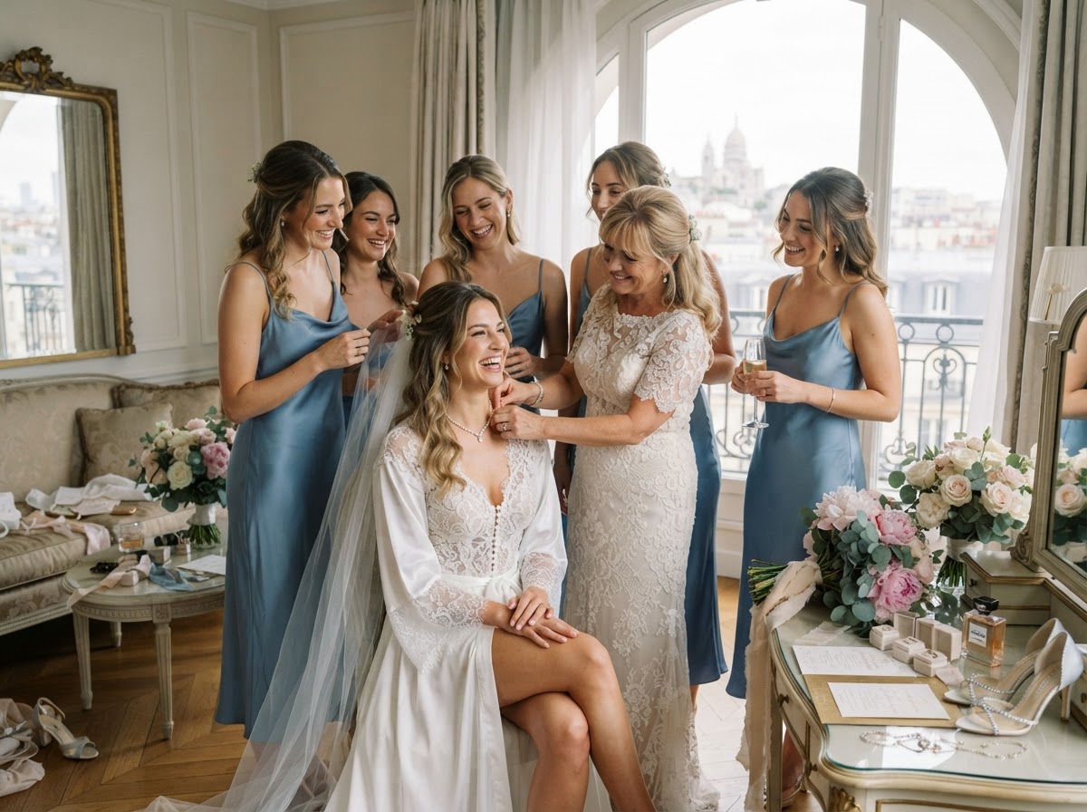 Preparativos de la novia