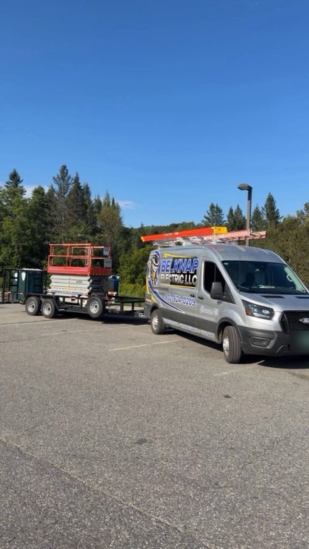 Equipment Trailer & Scissor Lift — Belknap Electric