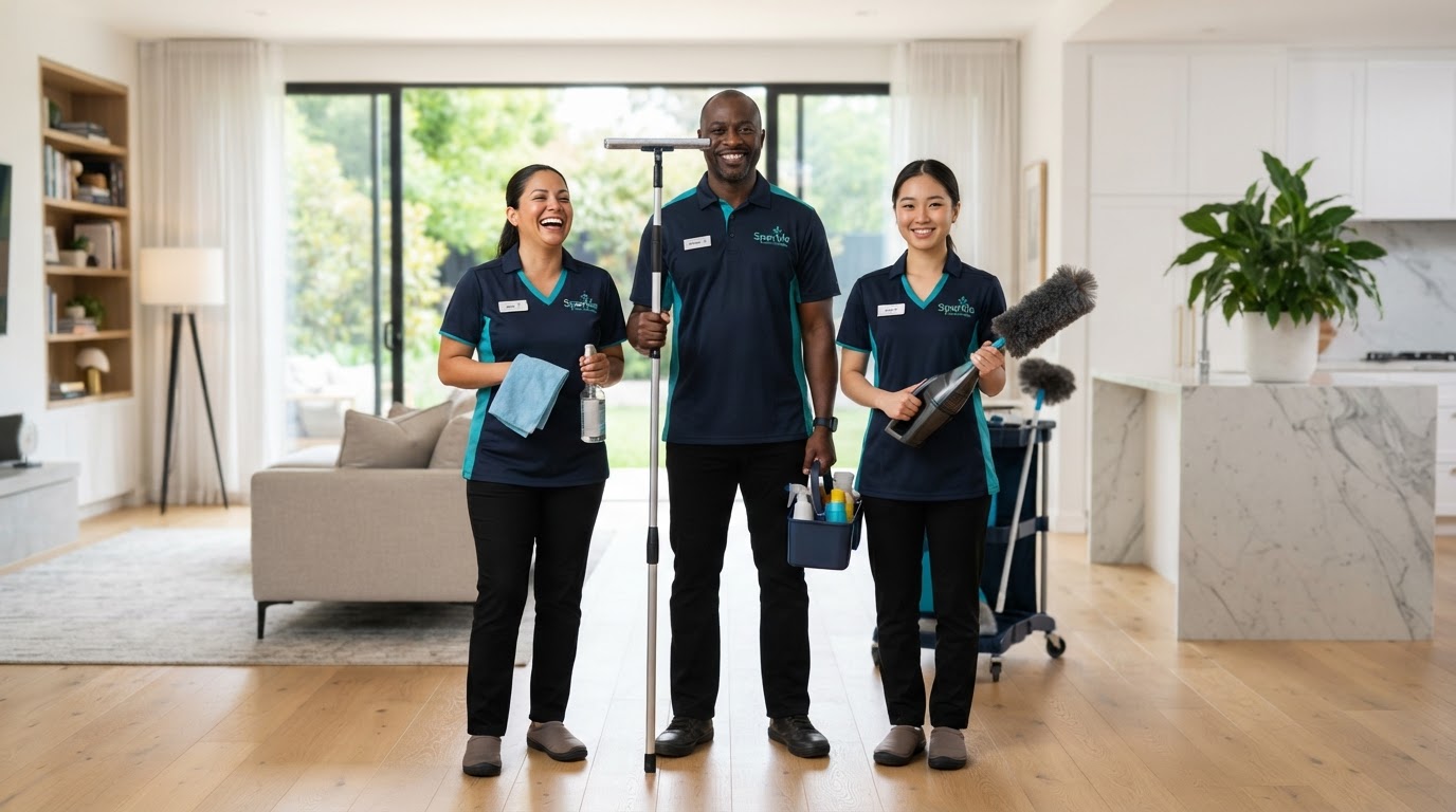 The friendly 6StarsCleaningGroup professional cleaning team